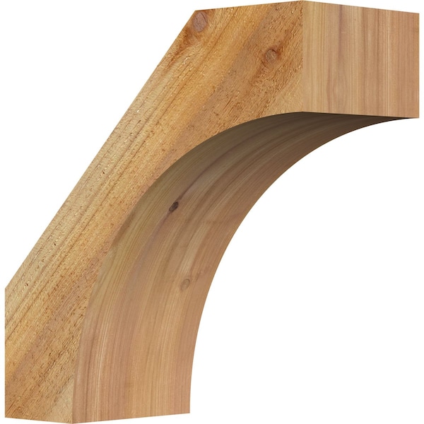Ekena Millwork 6"W x 14"D x 14"H Westlake Rough Sawn Knee Brace, Western Red Cedar BRC06X14X14WTL00RWR - main